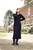 Yashino Ribbed V-Neck Sweater in Navy