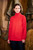 Tibetan Yak Roll Neck Sweater in Red