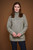 Tibetan Yak Roll Neck Sweater in Silver