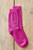 Cashmere Socks in Cerise
