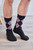 Cashmere Argyle Socks in Black