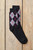 Cashmere Argyle Socks in Black