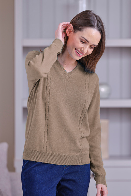Alpaca Long Sleeve V-Neck