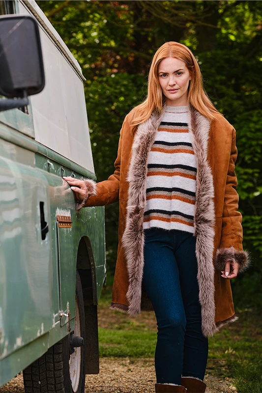 Sheepskin Coat in Whisky