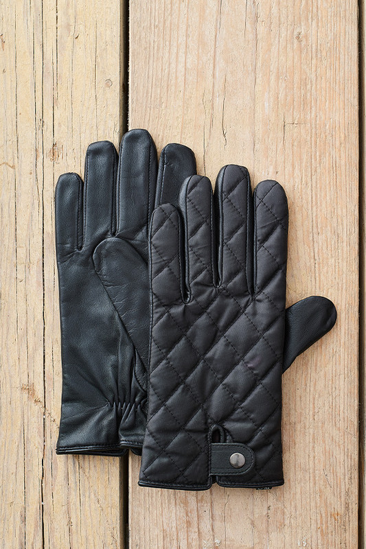 Quilted Leather Gloves