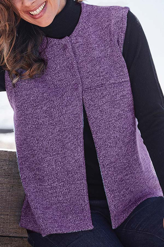 Merino Button Gilet