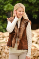 Sheepskin Gilet in Tan