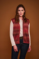 Alpaca Blend Gilet in Autumn Pinks