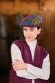 Harris Tweed Cap in Multi Check
