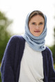 Zig Zag Yashino Snood in Light Denim
