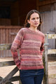 Alpaca Blend Crew Neck Sweater in Autumn Pink