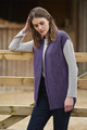 Tibetan Yak Gilet in Deep Purple