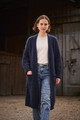 Mohair Rib Coatigan in Navy