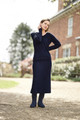 Yashino Ribbed V-Neck Sweater in Navy