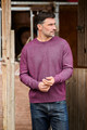 Tibetan Yak Crew Neck in Plum