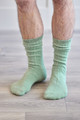 Men’s Mohair Bed Socks in Sage