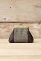 Harris Tweed Coin Purse in Brown/Green