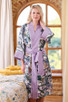 Botanical Print Dressing Robe