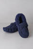 Ladies Moccasin Slippers in Navy