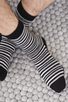 Gents Striped Cashmere Socks Rydal