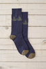 Christmas Socks Navy