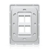 Ubiquiti (UACC-WP-Keystone-V-4P) Ubiquiti Universal Paintable Keystone Wall Plate, 4-Pack, Universal Keystone Wall Plate, Paintable Cover For Clean, Customizable Finish.