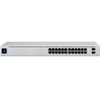 Ubiquiti (USW-24-POE) Ubiquiti UniFi 24 Port Managed Gigabit Switch, 16x PoE+ Ports, 8x Gigabit Ethernet Ports, 2xSFP - 95W - Touch Display - Fanless - GEN2,
