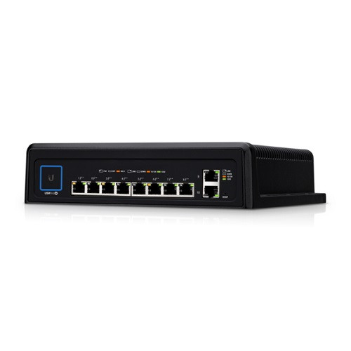 Ubiquiti (USW-INDUSTRIAL-AU) Ubiquiti UniFi Industrial/Rugged Fanless Operates Up To 50-Degrees, Managed Gigabit Layer 2 Switch, 802.3bt PoE++