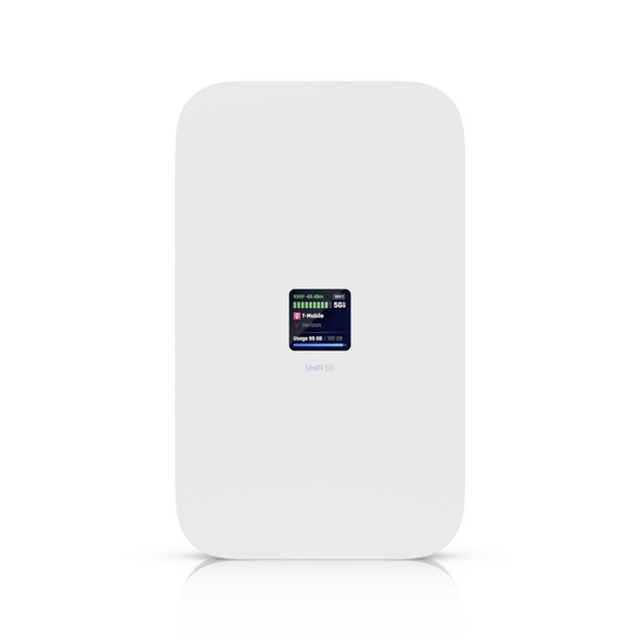 Ubiquiti (U5G-Max) Ubiquiti UniFi 5G Max, A High-Performance 5G (3.4 GBps) Modem, Unifi Deployment. Adopt Through UniFi PoE Port, Delivers Automatic Setup, dual SIM/eSIM