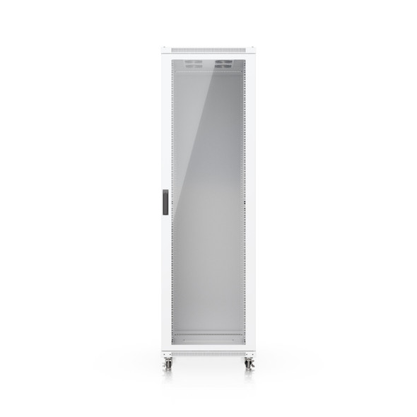Ubiquiti (UACC-Rack-42U-1000-G) Ubiquiti 42U Rack Cabinet,Fully Assembled Floor Rack,Built-In Fans,Removable Panels,Lockable Casters,Optimal Airflow,Heavy-Duty,Easy Equipment Access.