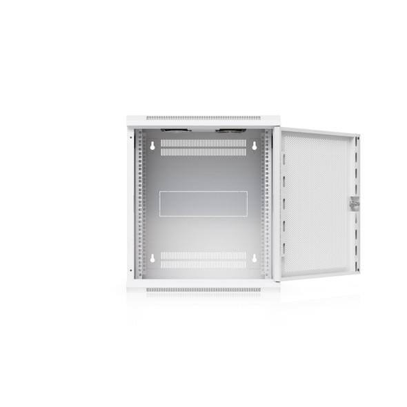 Ubiquiti (UACC-Rack-12U-Wall-450-P) Ubiquiti 12U Rack Cabinet,Fully Assembled Wall-Mount Rack,Built-In Fans,Removable Panels,Easy Equipment Access,Space-Efficient Small-Scale Deployments