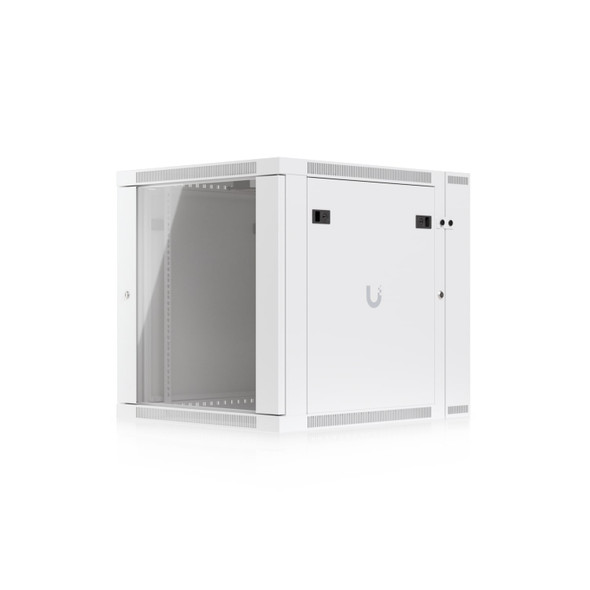 Ubiquiti (UACC-Rack-12U-Wall-SW-G) Ubiquiti 12U Rack Cabinet,Fully Assembled Wall-Mount Rack,Built-In Fans,Removable Panels, Easy Equipment Access,Space-Efficient Small-Scale Deployment