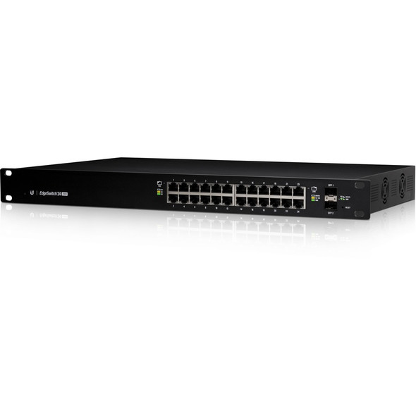 Ubiquiti (ES-24-250W-AU) Ubiquiti EdgeSwitch 24 - 24-Port Managed PoE+ Gigabit Switch, 2 SFP, 250W Total Power Output - Supports PoE+ and 24v Passive