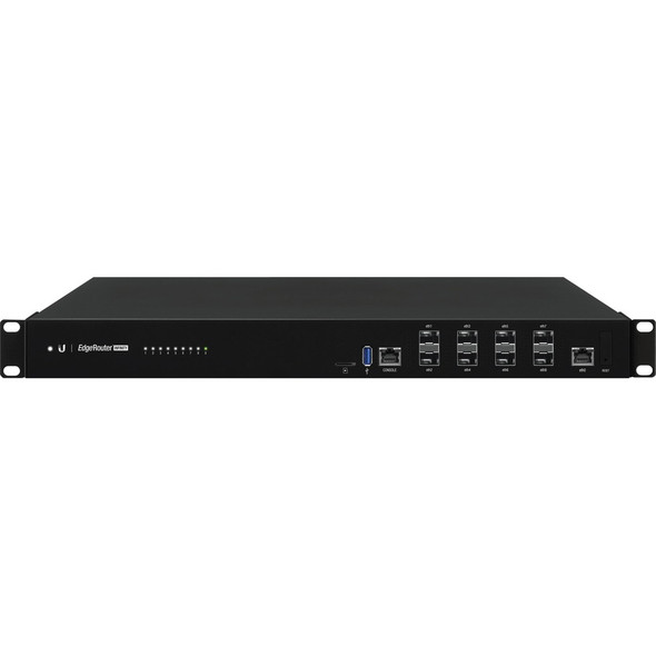 Ubiquiti (ER-8-XG) Ubiquiti EdgeRouter Infinity, 1 GbE RJ45 Port, 8 Port 10G SFP+ Router, Rack-mountable, 1U, 2 Hot-swappable AC/DC PSU,  2Yr Warr