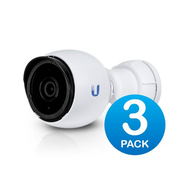 Ubiquiti (UVC-G4-BULLET-3) Ubiquiti UniFi Protect Camera UVC-G4-BULLET 3 Pack Infrared IR 1440p Video 24 FPS- 802.3af is embedded