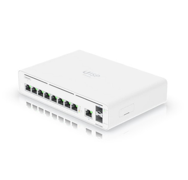 Ubiquiti (UISP-Console) host console with an integrated switch and multi-gigabit Ethernet gateway