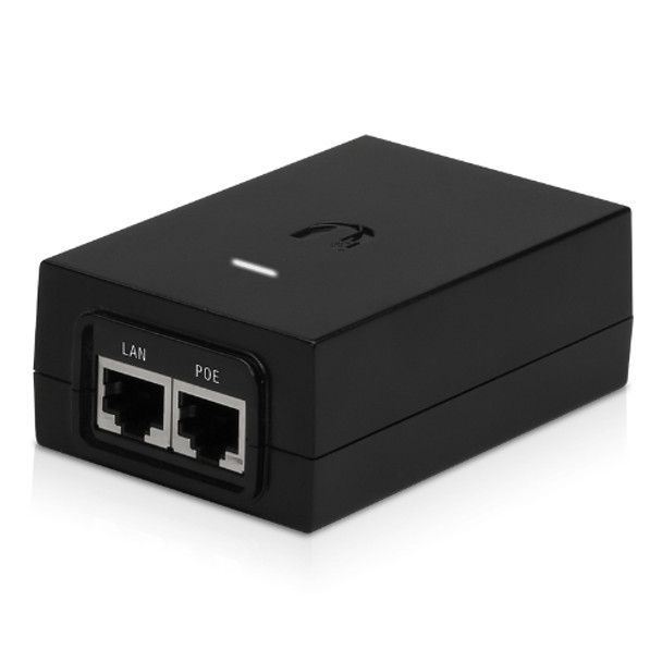 Ubiquiti (POE-48-24W-G) Ubiquiti POE Injector, 48V DC 24W Gigabit Lan, Black, Surge and Clamping Protection, Superceded by NHU-U-POE-AT, 2Yr Warr