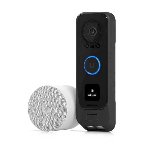 Ubiquiti (UVC-G4 Doorbell Pro PoE Kit) UniFi Protect G4 Doorbell Pro PoE Kit, 2MP Camera, Secondary 2MP Package Camera, IR Up To 20ft, Includes PoE Chime, Doorbell is PoE