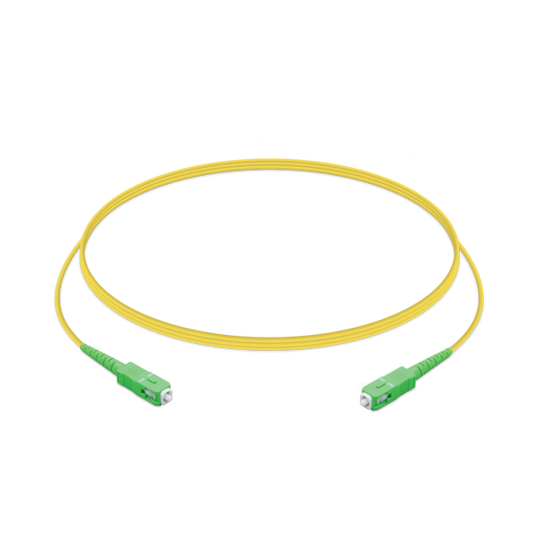 Ubiquiti (UF-SM-PATCH-APC-APC) UFiber PatchCord Cable APC/APC, 1.5m, Single Unit, Ultra-thin 2.0 mm jacket, SC/APC to SC/APC, Yellow