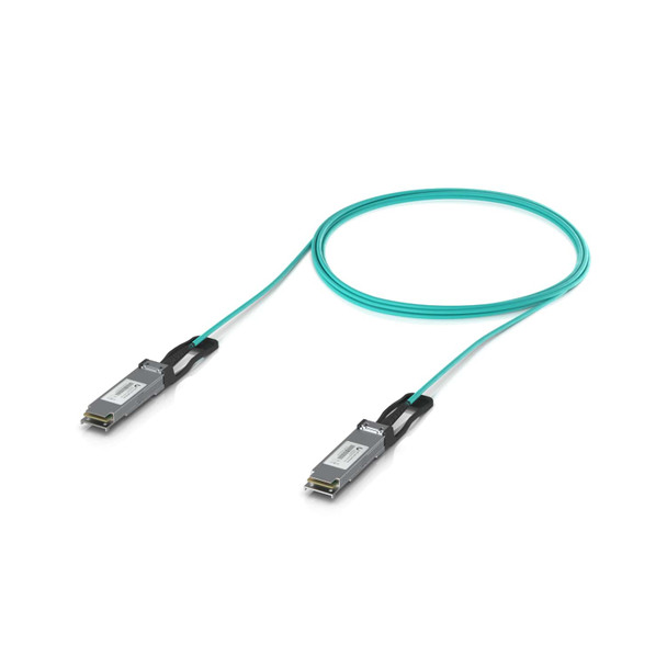 Ubiquiti (UACC-AOC-QSFP28-10M) Ubiquiti  100G Long-Range Direct Attach Cable, 10M, Long-Range QSFP28 Direct Attach Cable With 100 Gbps Max Data Rate.