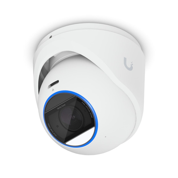 Ubiquiti (UVC-G6-Pro-Turret-W) Ubiquiti  G6 Pro Turret, White, All-Weather Tamper-Resistant 4K PoE+Cam, AI Engine, 2.36x Optic Zoom,1/1.2'CMOS, Light Clarity,L-Range IR Night Vision