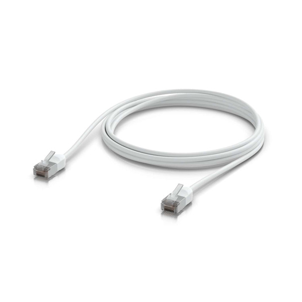 Ubiquiti (UACC-Cable-Patch-Outdoor-C6A-2M-W) Ubiquiti UniFi Premium Patch Cable Outdoor, 2M, White, Ultra-thin, Rugged, Shielded Patch, Designed &Optimized, For 10 GbE networking, 2Yr Warr