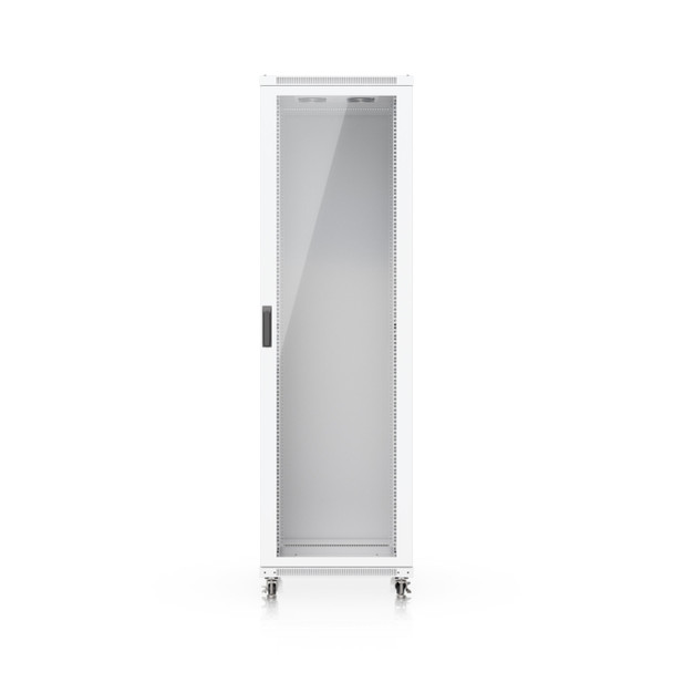 Ubiquiti (UACC-Rack-42U-800-G) Ubiquiti 42U Rack Cabinet,Fully Assembled Floor Rack,Built-In Fans,Removable Panels,Lockable Casters,Optimal Airflow,Heavy-Duty,Easy Equipment Access
