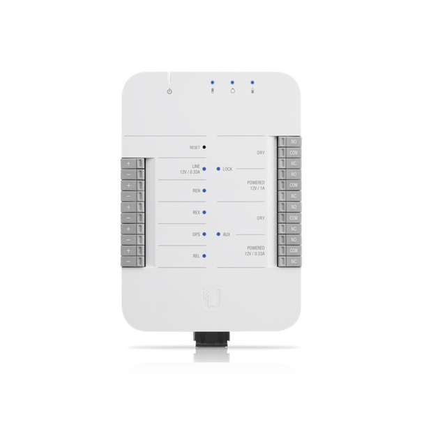 Ubiquiti (UA-HUB) Ubiquiti UniFi Access Hub - Single Door Entry Mechanism - PoE Powered, Supports UA-LITE and UA-PRO - Four Inputs and 12v Dry Relays for Most Door Lock