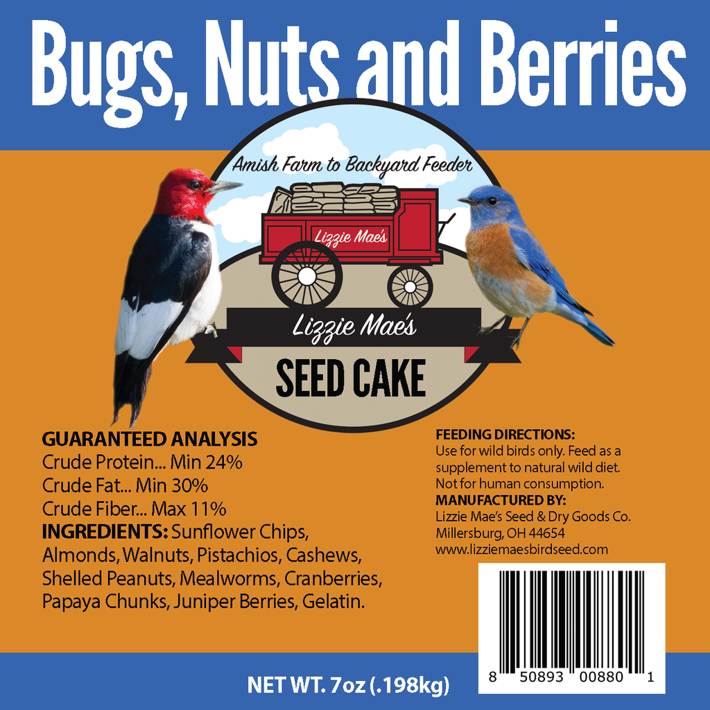 Bugs, Nuts and Berries Small Seed Cake 12/case