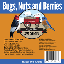 Bugs, Nut and Berry Large Seed Cylinder 6/case