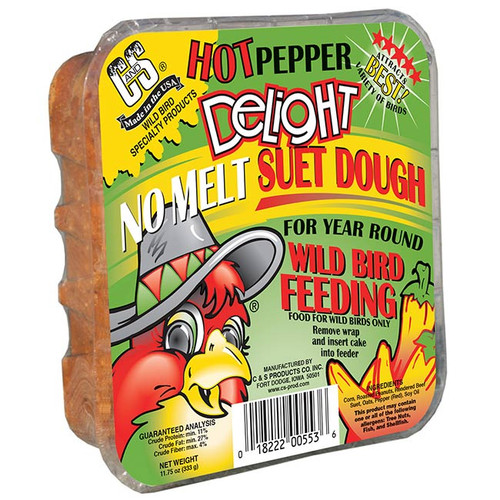 Hot Pepper Delight No Melt Suet Dough Lizzie Mae's Bird Seed