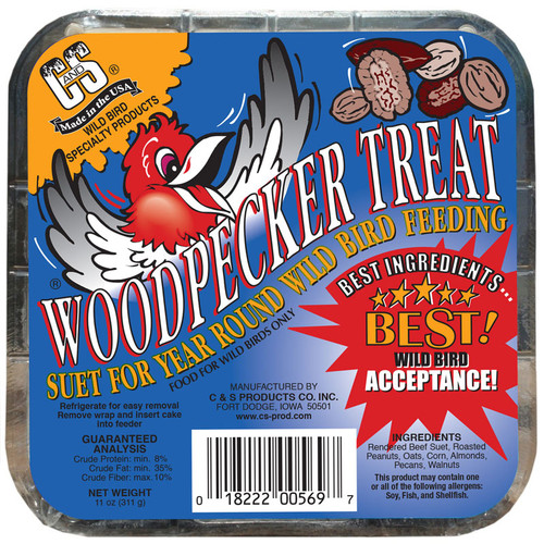 Woodpecker Treat Suet Treat - Lizzie Mae's Bird Seed