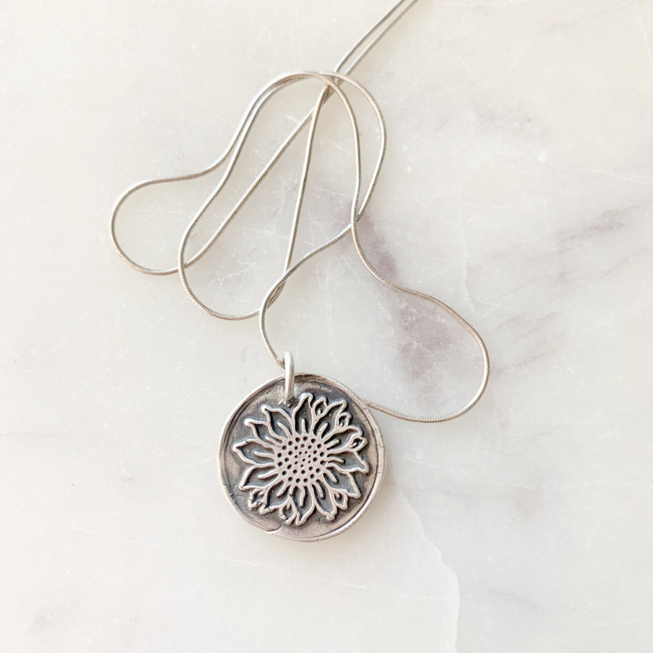 HARVEST Handmade Copper Sunflower Necklace – RisingTides