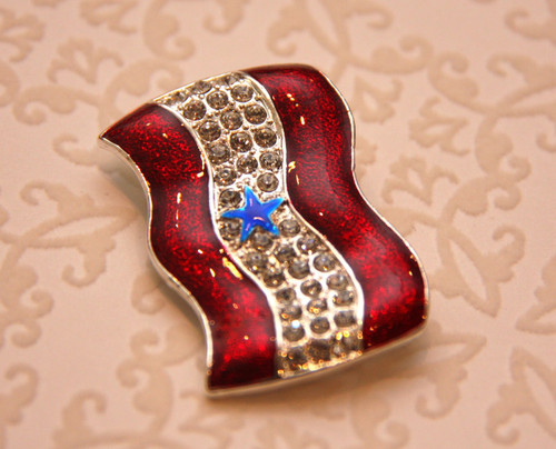 Blue Star Brooch